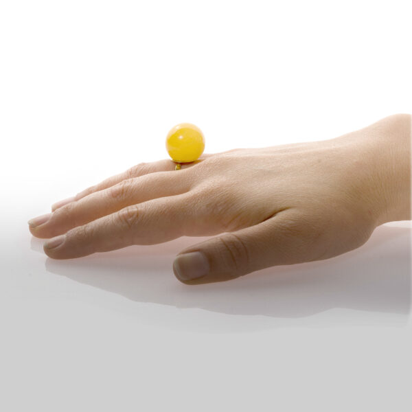 Yellow Glass Ring